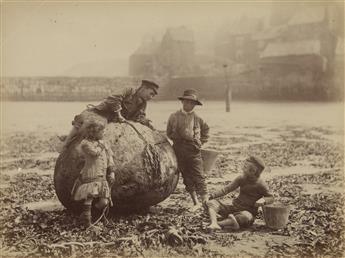 FRANCIS MEADOW SUTCLIFFE (1853-1941) Album with 64 photographs documenting Whitby, England, including the harbor and its occupants.